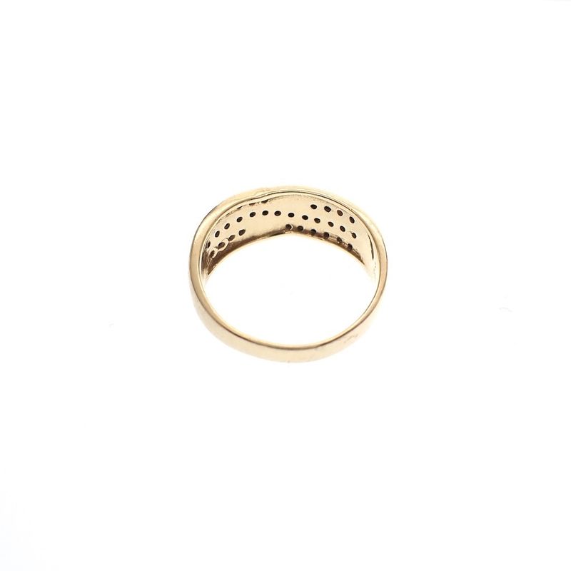 Image 3 of Gold ring | 0.16 ct. pavé-set diamonds