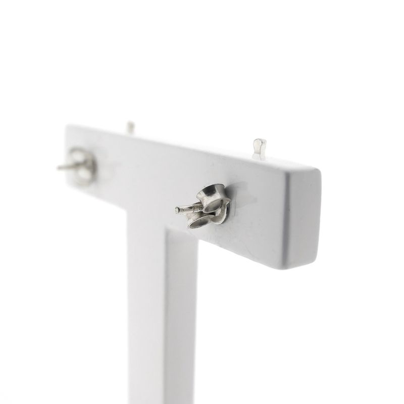 Image 7 of Silver trumpet stud earrings