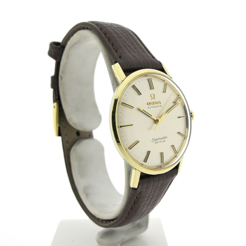 Image 3 of Omega Seamaster Deville 136.020; Vintage 14k. gold cap watch