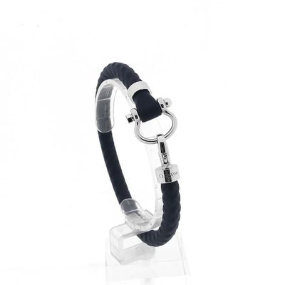 Image 1 of OMEGA Sailing Bracelet; Dark Blue; Rubber; (XL) 23 cm