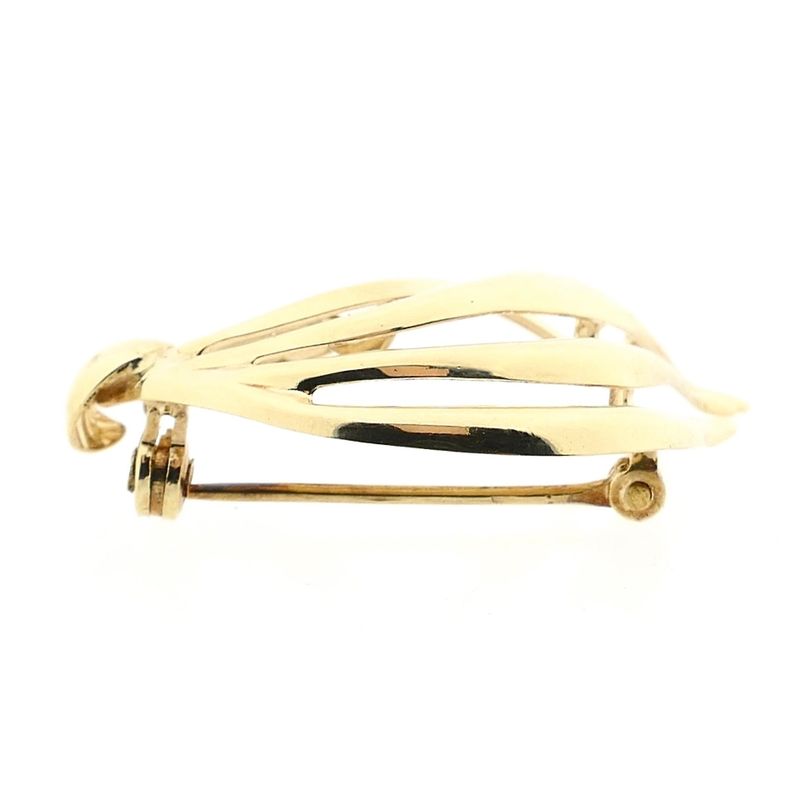 Afbeelding 9 van Gouden abstracte broche