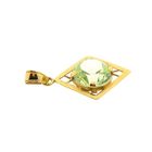 Image 8 of 22K Gold Pendant with Green Sapphire