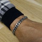 Image 9 of Silver gourmet link bracelet