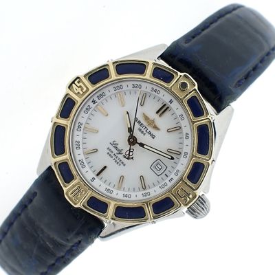 Image 1 of Breitling J-Class; Women's watch with gold bezel