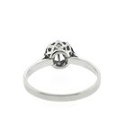 Image 3 of White gold solitaire ring with diamond; 0.16 ct.