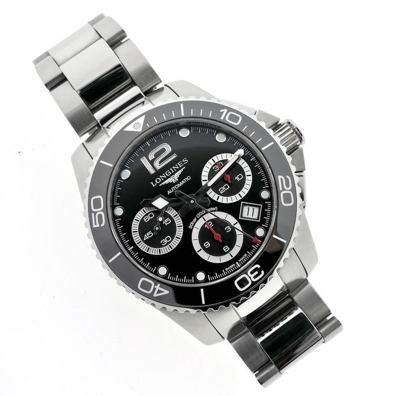 Image 12 of Longines Hydro Conquest L3.783.4; Automatic chronograph men's watch