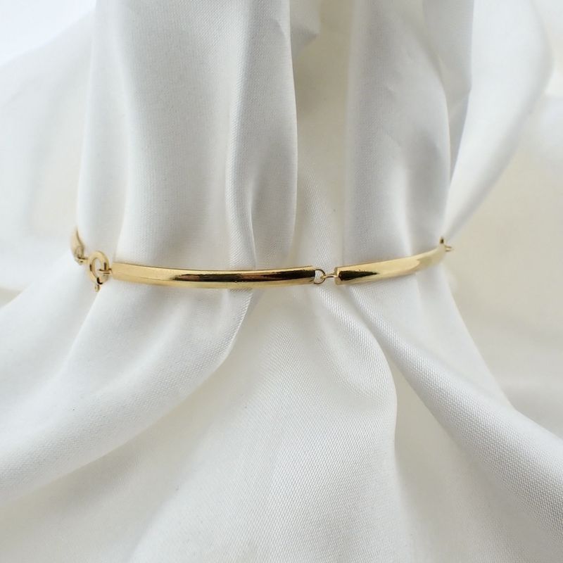 Image 6 of Gold bar link bracelet