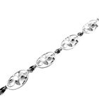 Image 9 of Antique silver bracelet with floral design; Art Nouveau | 22.5 cm