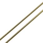 Image 8 of Gold snake link chain with diamond pendant; 0.24 ct. | 38.5 cm