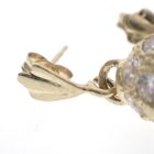 Image 3 of Gold earrings with zirconia stones