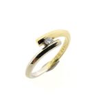 Image 1 of Two-tone gold ring with diamond | 0.07 ct.