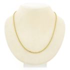 Image 2 of Gold anchor link necklace