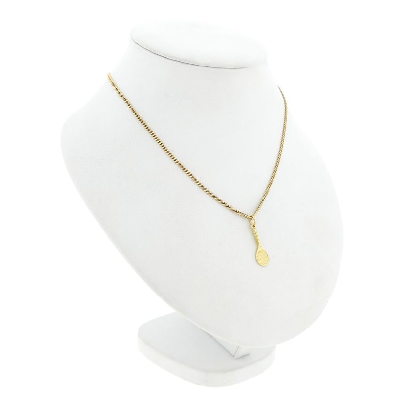 Image 4 of Gold pendant of a tennis racket