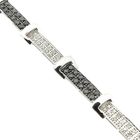 Image 6 of White gold bracelet with black moissanite and diamonds; 1.25 ct.