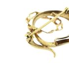 Image 11 of Vintage gold abstract brooch