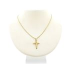 Image 3 of Gold pendant of cross with corpus | INRI