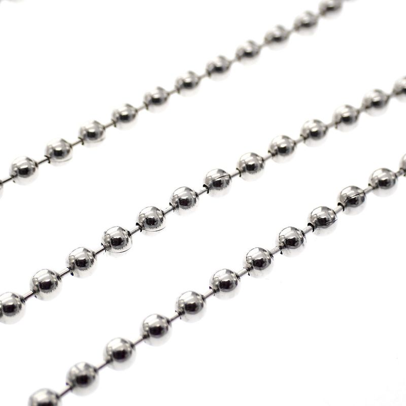 Image 6 of Silver ball necklace | 46 cm