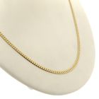 Image 3 of Gold flat gourmet link chain | 46 cm