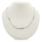 Image 1 of Silver chain with bars | 43.5 cm