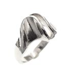 Image 2 of Silver ring with organic design
