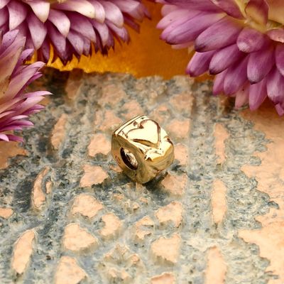 Image 2 of Pandora Charm; Gold; Golden Hearts