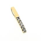 Image 4 of Gold minimalist pendant with zirconia