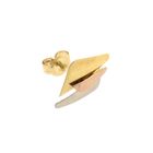 Image 4 of Tricolor gold stud earrings
