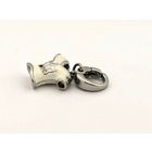 Image 4 of Silver T-shirt charm/pendant; enameled