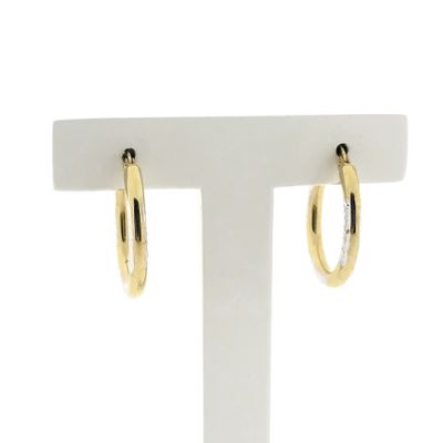 Image 1 of Two-tone gold earrings | Ø 20.0 mm