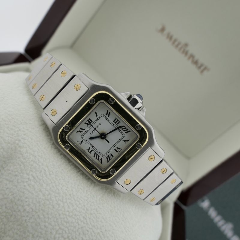 Image 8 of Cartier Santos 'Small' Automatic 0902; Vintage dames horloge