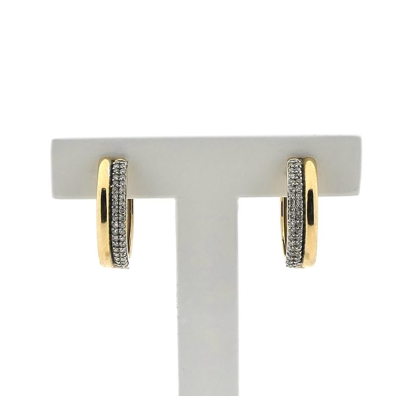 Image 1 of 9 carat stud earrings with diamonds