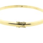 Image 5 of Gold slave bracelet with diamonds; Size M/L