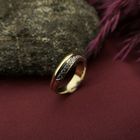 Image 12 of Two-tone gold ring with diamond; 0.26 ct.