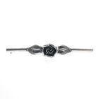 Image 1 of Silver brooch of a rose