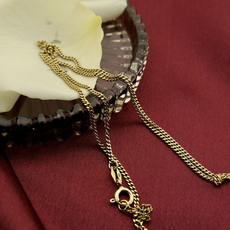 Image 2 of Gold gourmet link necklace | 43 cm