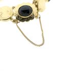 Image 2 of Antique gold boat bracelet with garnet