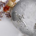 Image 2 of Silver brooch of a climber