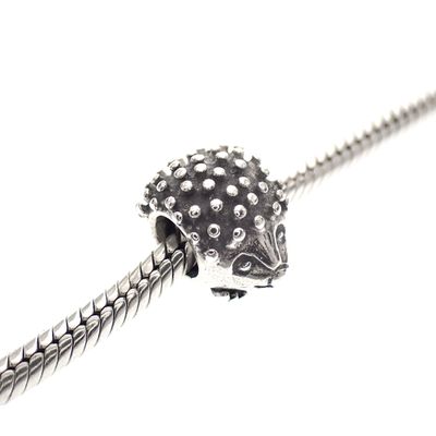 Image 2 of Pandora charm; Silver; Hedgehog