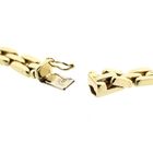 Image 5 of Gold Bismarck link necklace with diamonds; 0.15 ct.