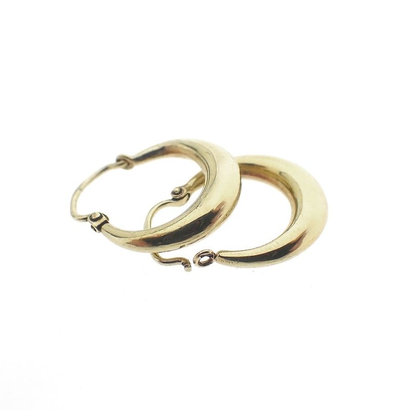 Image 5 of Gold subtle earrings | Ø 14.5 mm