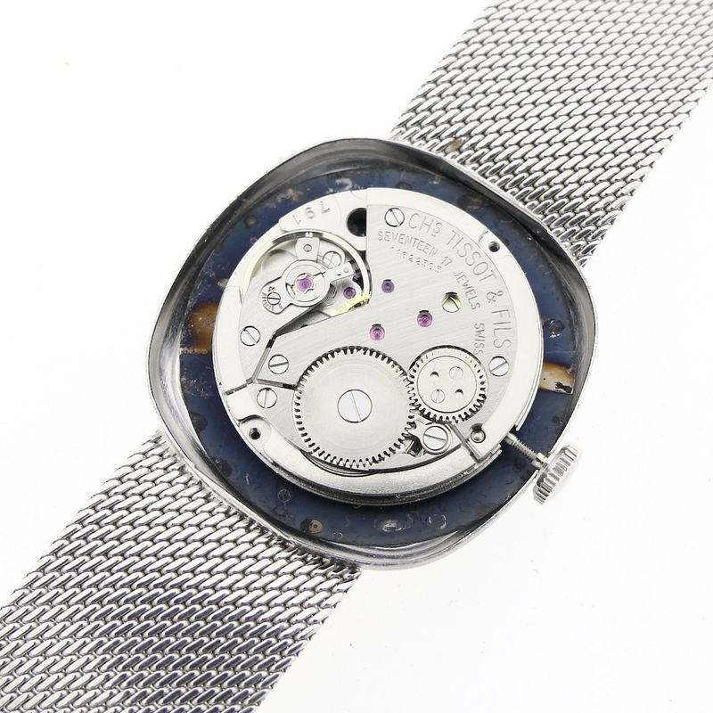 Image 8 of Tissot Vintage; 14k white gold watch