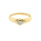Image 3 of Gold solitaire ring with diamond; 0.20 ct.
