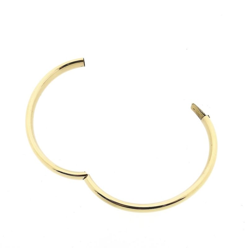 Image 7 of Gold smooth slave bracelet | Ø 61.5 mm