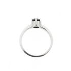 Image 5 of White gold solitaire ring with a black diamond | 0.75 ct. (price adjusted, incl. alteration costs)