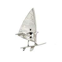 Silver pendant; Windsurfer