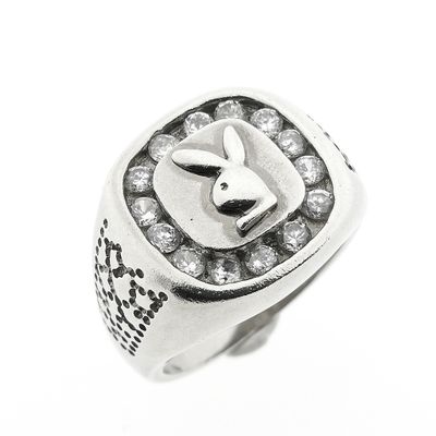 Silver men's ring | Playboy Image 1 of Silver men's ring | Playboy
