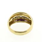 Image 5 of Gold robust ring with ruby ​​and diamond | 0.61 ct.