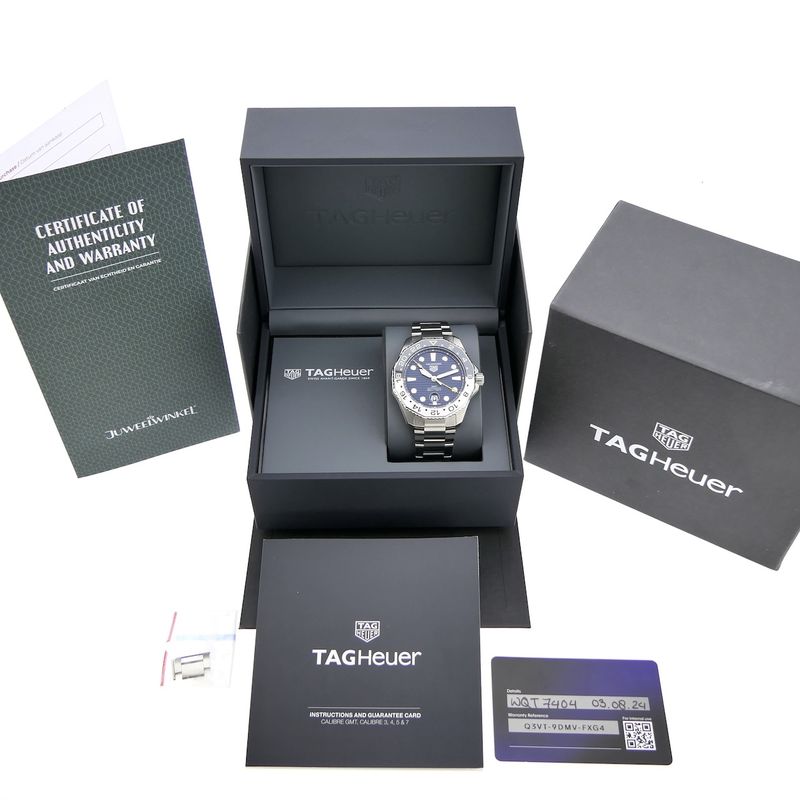 Image 4 of TAG Heuer Aquaracer 300 GMT Automatic WBP2010; Automatic men's watch