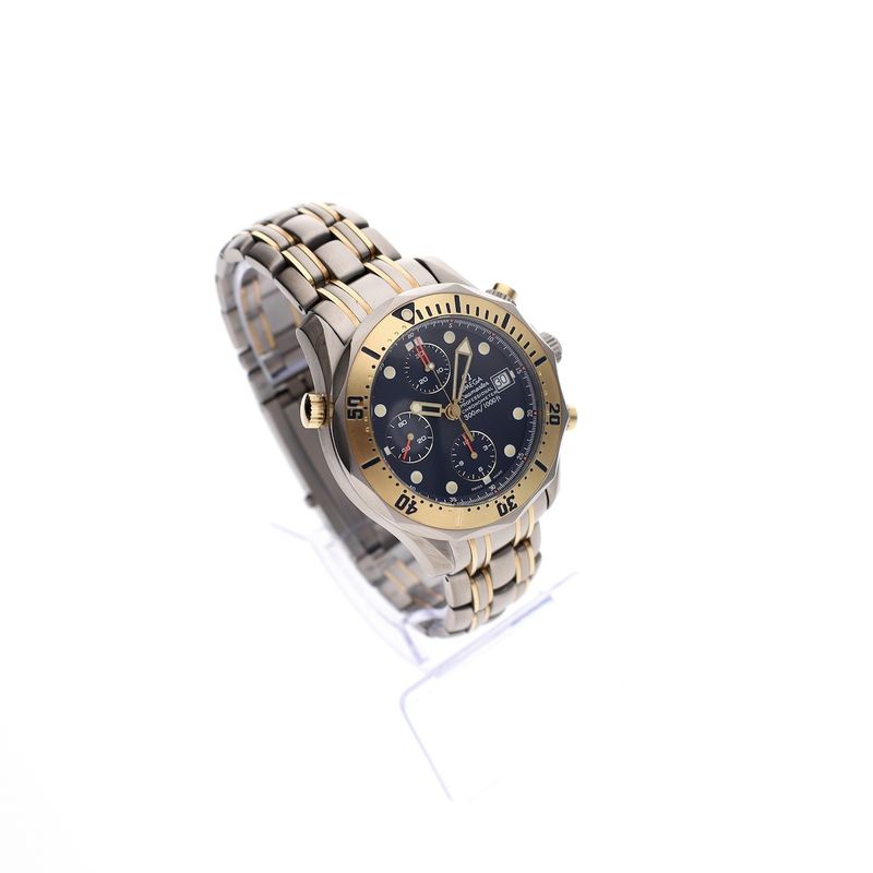 Image 3 of Omega Seamaster Chronograph 300m 2297.80.00; Yellow gold/titanium men's watch