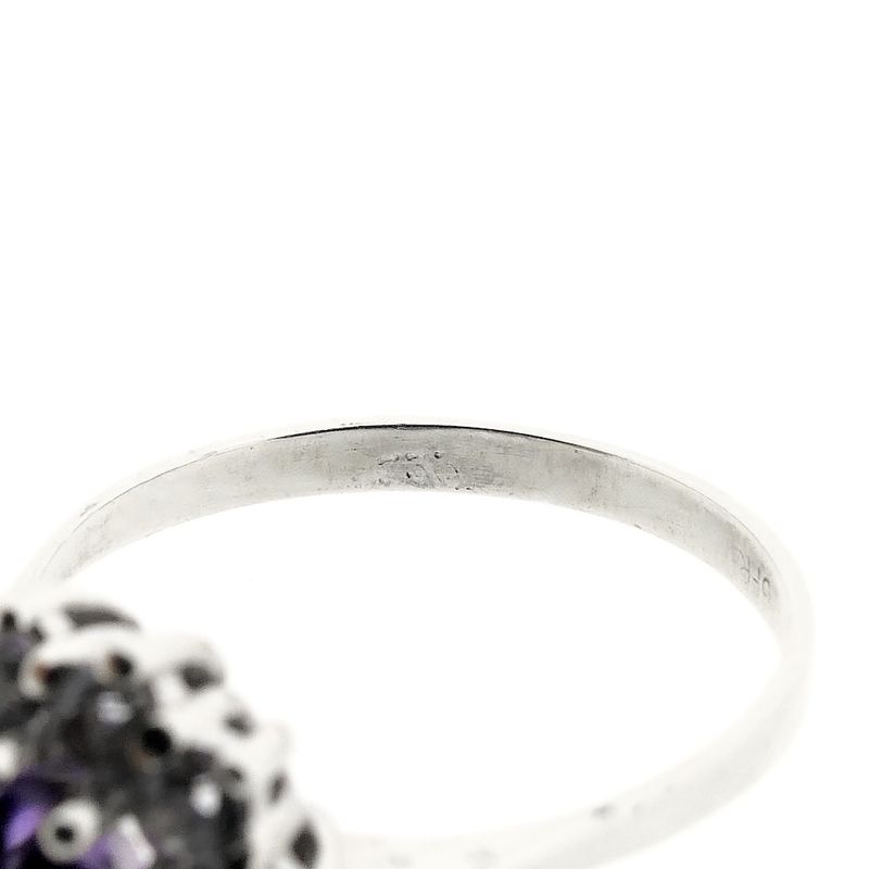 Image 6 of 8 Ct. Entourage/cocktail ring with amethyst and zirconia